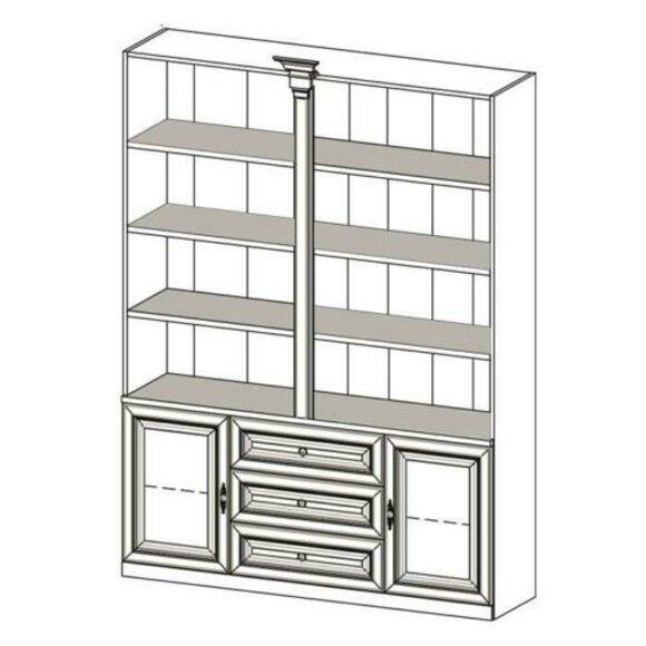 Classic cupboards cupboard wall unit showcase display cabinet wood living room Go to the original offer