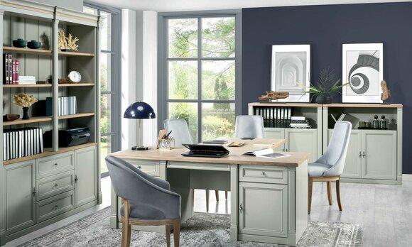 Modern style made of real wooden office sideboard with swing doors, model - ME-K2