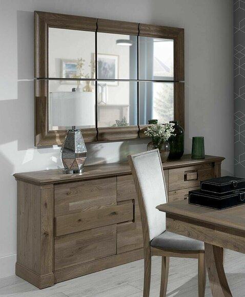 Modern style made of real wooden set of sideboard-CE-K3 & massive wall mirror-CE-2