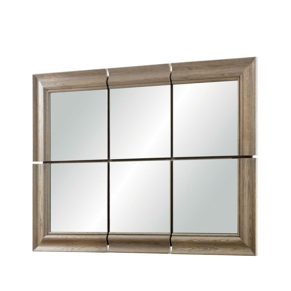 Modern large mirror wall mirror real wood frame hanging mirror new 146x105cm, model - CE-2