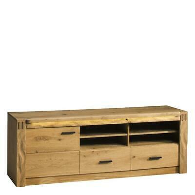 Modern style made of real wooden TV lowboard with sliding drawers, model - F – RTV