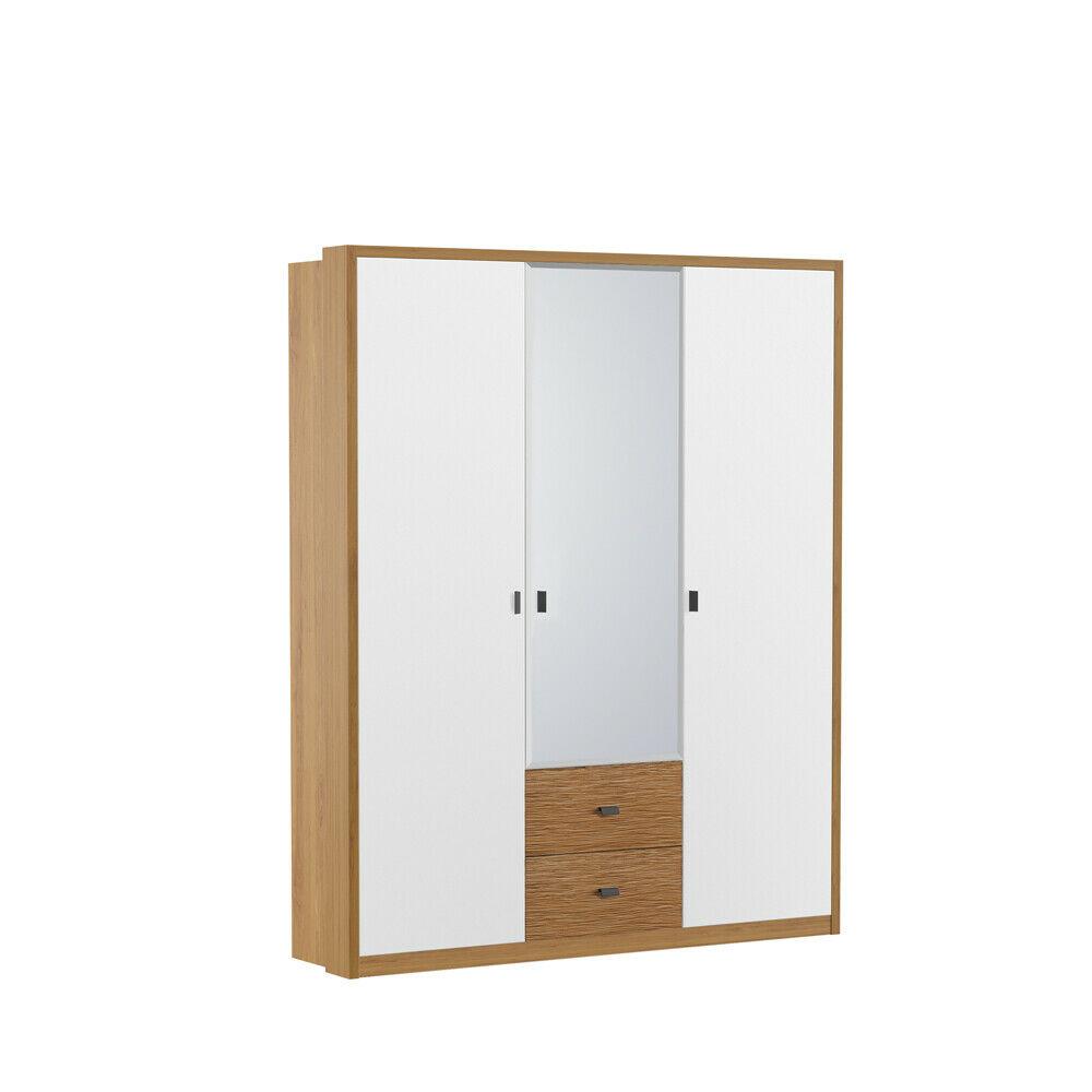 Design Bedroom Wardrobe Wardrobe Modern Wardrobes Wood 3pcs. mirror