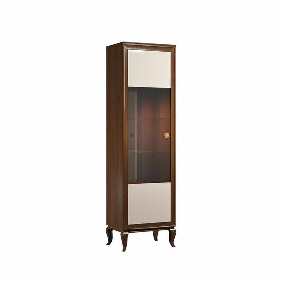 Modern style made of real wooden living room showcase/cupboard with a swing door