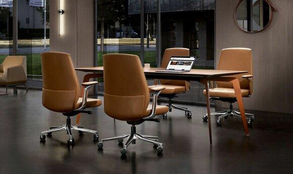 Office set 4x conference chairs & conference table complete set meeting table 5 pieces.