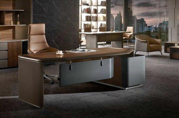 Table, desk, office, furniture set, armchair, table, 2-part. New