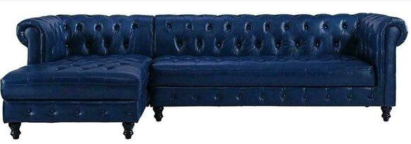 Chesterfield Corner Sofa Couch Upholstery Corner Set Classic Furniture Sofas New