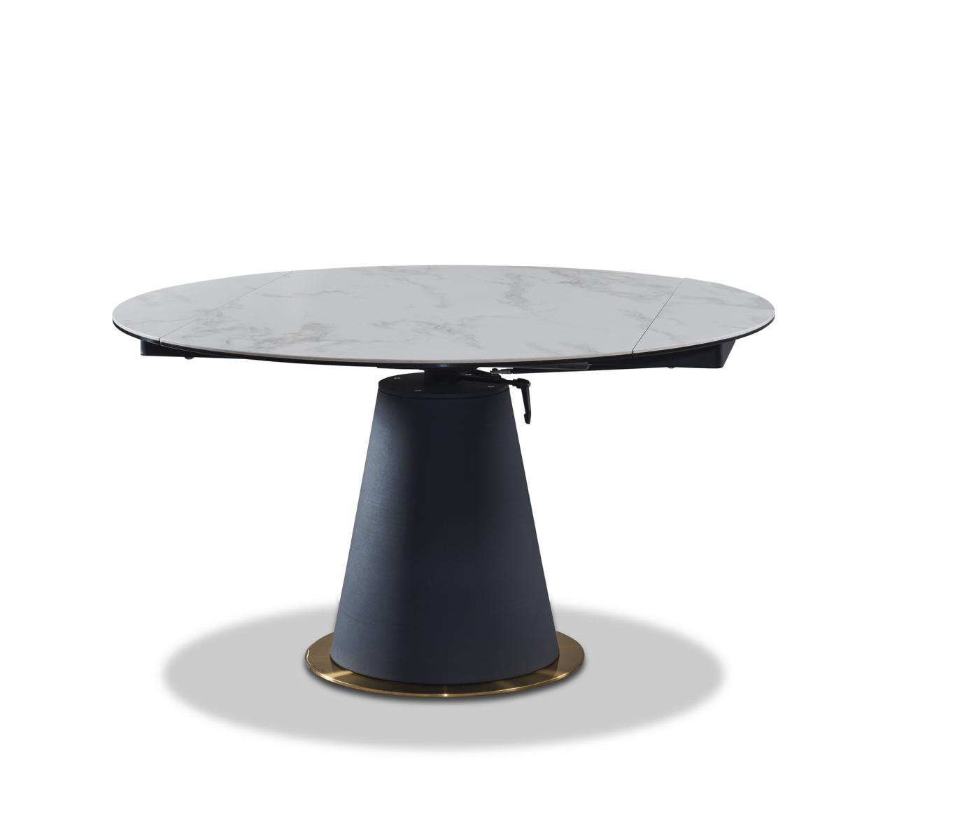 Design dining table wood with stainless steel elements tables dining furniture round metal