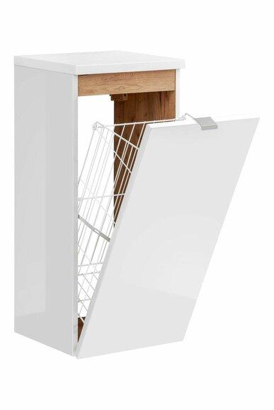 Universal wall cabinet closet bathroom furniture with a laundry basket bathroom furniture