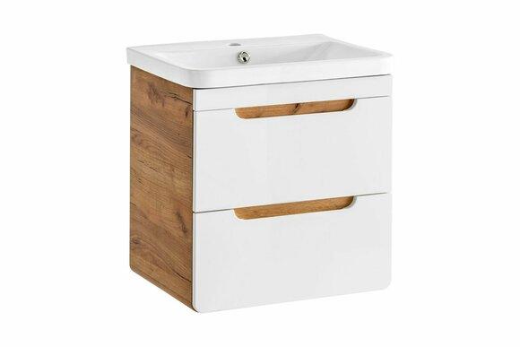 Design washbasin 57cm bathroom washbasin high gloss white new