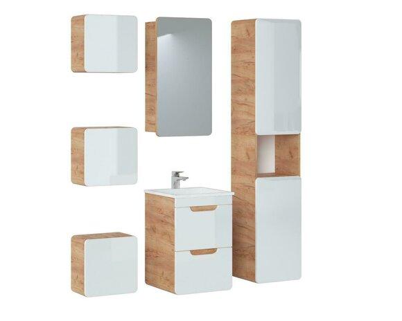 Design bathroom furniture group bathroom 6 pieces. Wooden washbasin set set