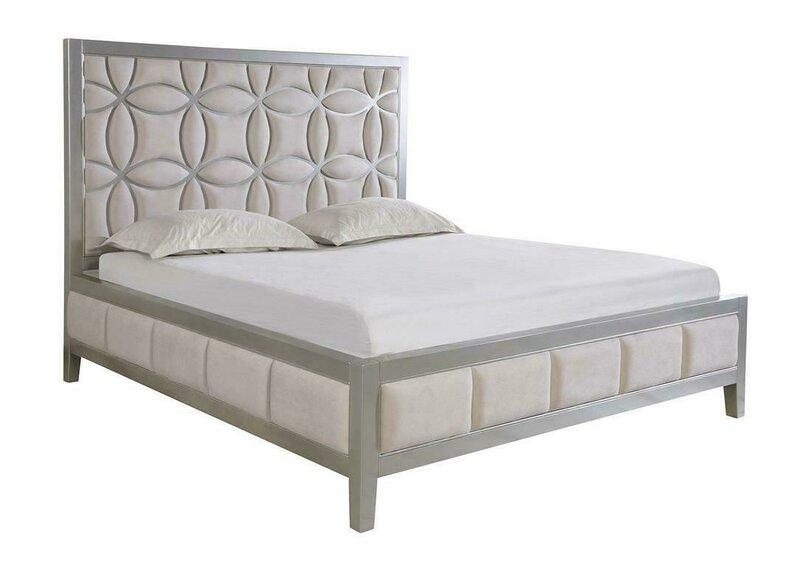 Modern style massive leather double bed made of real wooden frame 180x200cm size, model - MK1918