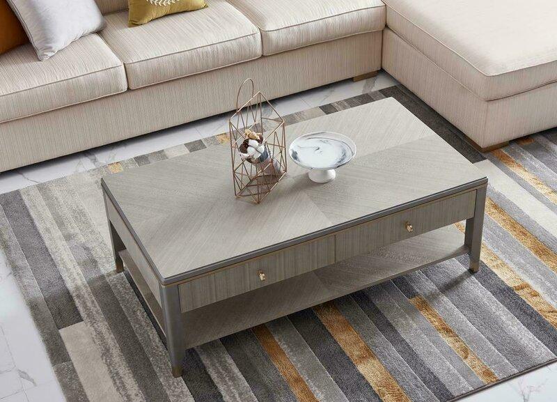 Luxury Coffee Table Wood Tables Living Room High Quality Furniture Side Table Dubai