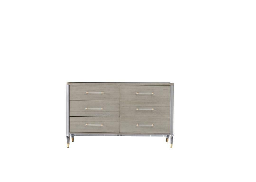 Modern style made of real wooden chest of 6-sliding drawers, italian furniture model - MH2709B