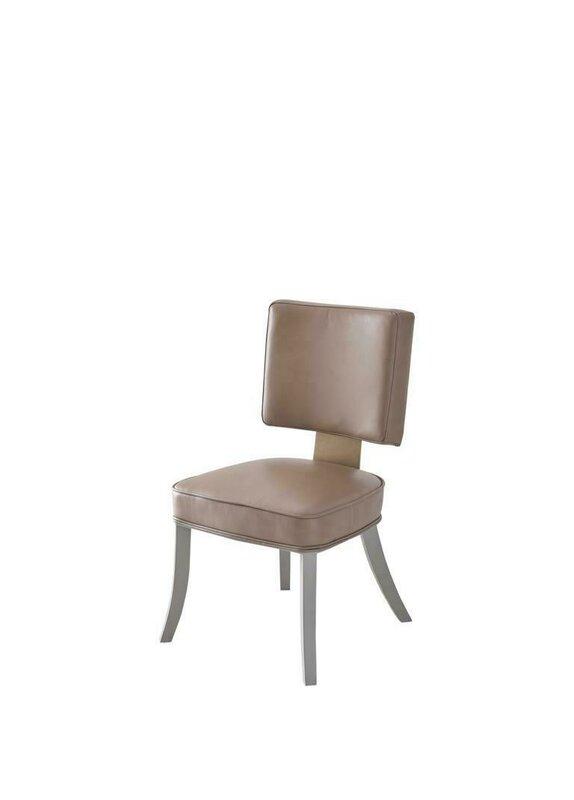 Modern style leather chair soft seat luxury designed italian furniture