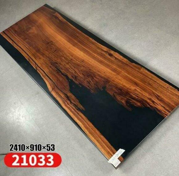 Dining Table River Table Real Wood River Table Solid Epoxy Tables 241x91 New