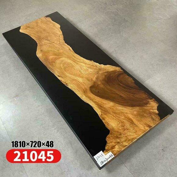 Table Epoxy Resin Dining Table Real Wood Solid Furniture Waterfall Epoxy Conference