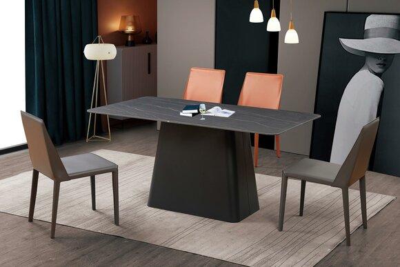 Modern Dining Table Wooden Design Tables Stainless Steel Dining Room Furniture 180x90.New