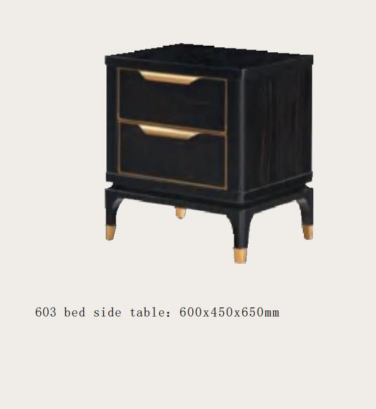 Nightstand Chest of Drawers Side Table Console High Gloss Gold Stainless Steel