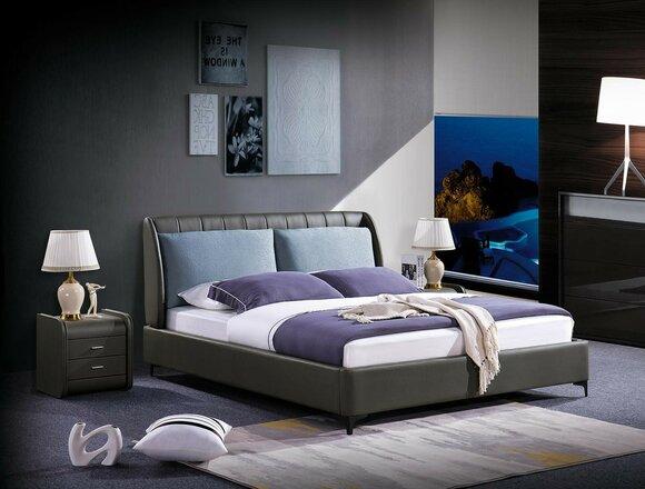 Luxury bedroom furniture 3 pieces. Complete set bed 2x bedside tables Modern design