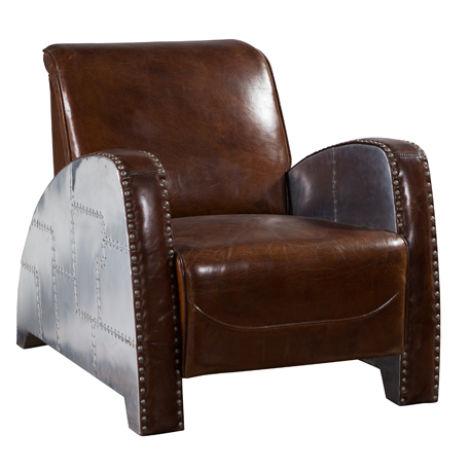 Cocktail armchair leather vintage leather armchair armchair aviator lounge club furniture sofa