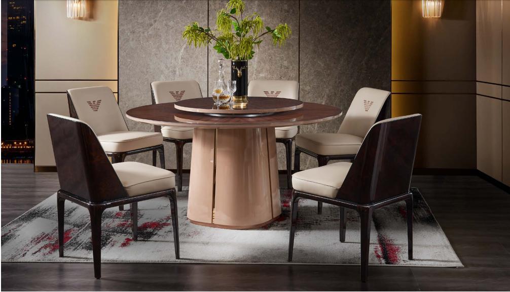 Dining table table furniture armchair chair set 5 pieces. Group of design dining room sets