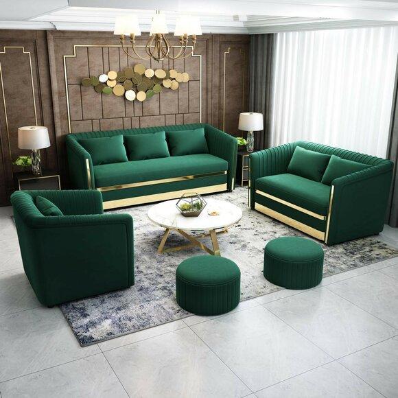 Textile sofa sofa set 3 + 2 seater set upholstered sofa couch designer sofa !