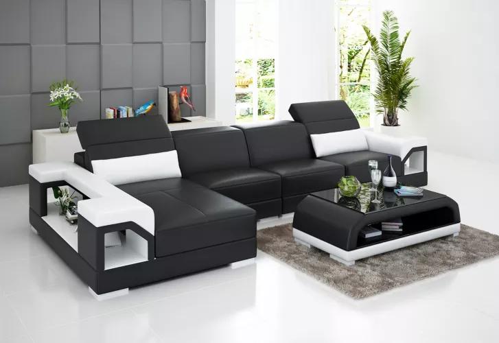 Corner sofa upholstery corner sofa L\'Form coffee table modern sofa living area 2 pieces. New