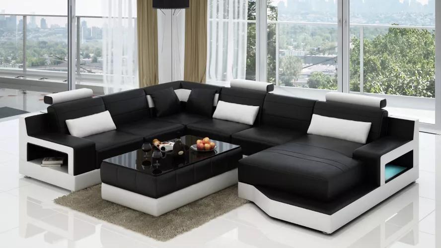 Couch set corner sofa living area upholstery sofa U shape leather sofa couch