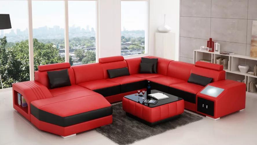 Living area corner couch corner set corner sofa upholstery sofa U shape leather sofa couch