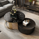 Side coffee table round tables sofa round metal glass designer luxury design