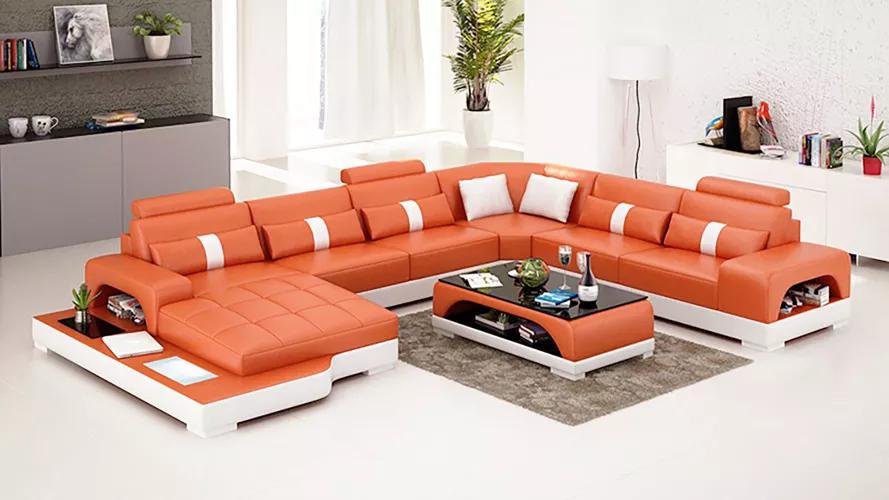 Corner set sofa upholstery corner group living area leather sofa couches sofas U shape