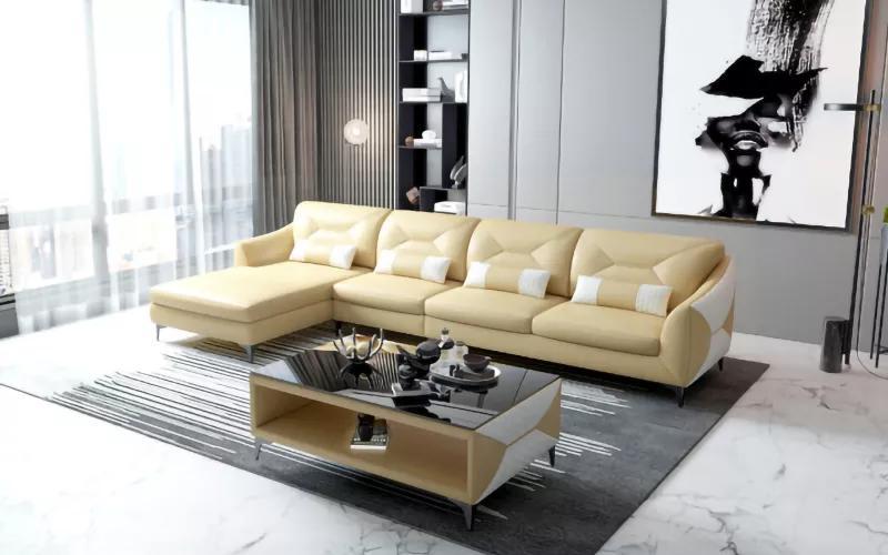 Leather sofa Designer sofa Corner sofa L-shape Contemporary sofa Leather sofa Corner sofa Upholstery