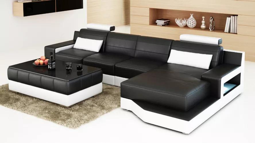 Corner sofa L-shape Contemporary sofa Leather sofa Corner sofa Upholstered designer sofa