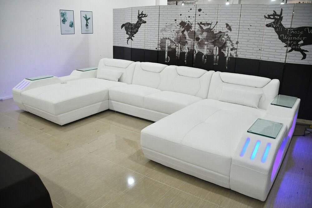 Leather corner sofa U-shaped sofa Modern sofa Soft corner sofa Living area design