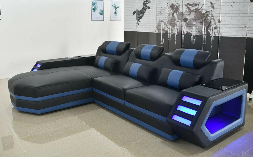 illuminated modern couches furniture landscape seat sofa living room corner set