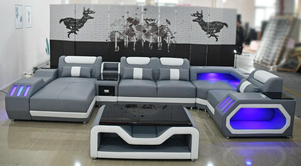 Leather sofa modern upholstery leather living area design corner sofa couch textile