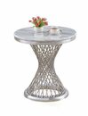 Round Side Table Stainless Steel Luxury Furniture Living Room Round Tables New Affordable