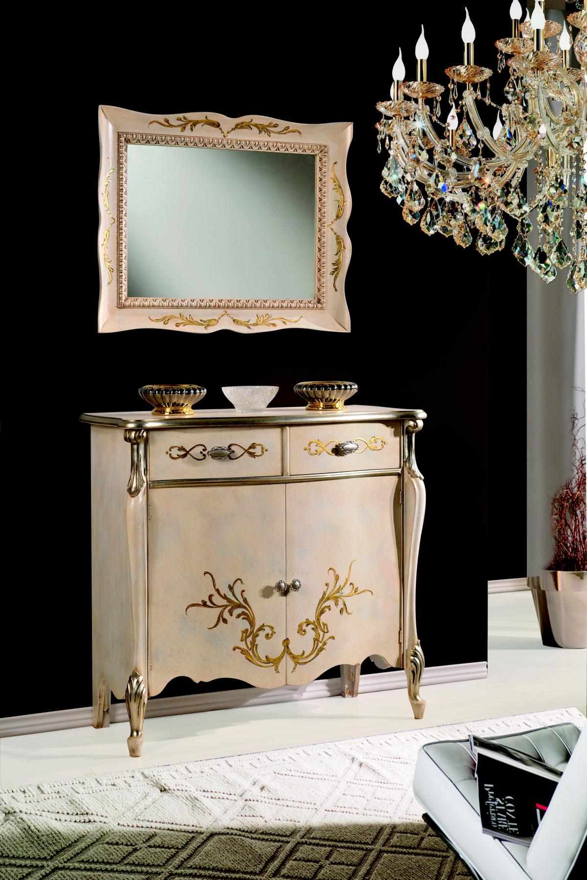 Luxurious Furniture Wood Style Baroque White Wardrobe Dresser Cabinets Designer Italian Furniture