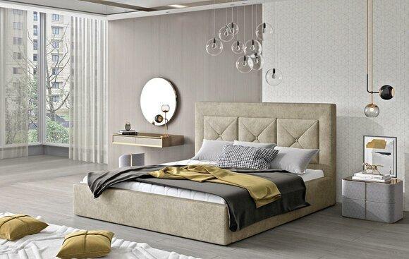 Classic Bed Modern Style Double Wood Hotel Beds 220x220 Bedroom New