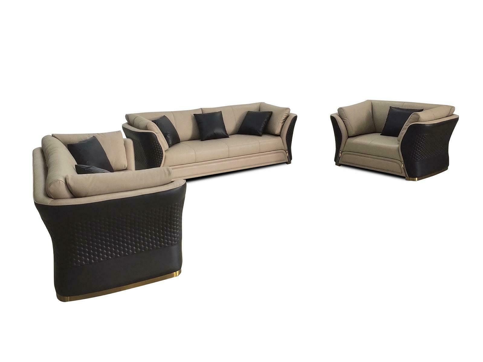 Sofa three-seater couch upholstery design seat sofas room furniture modern leather 3-seater