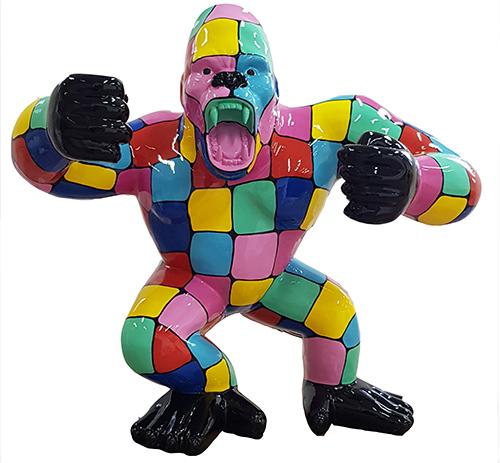 Designer Modern Figures Statues Figurine Decoration Deco Gorilla Garden New