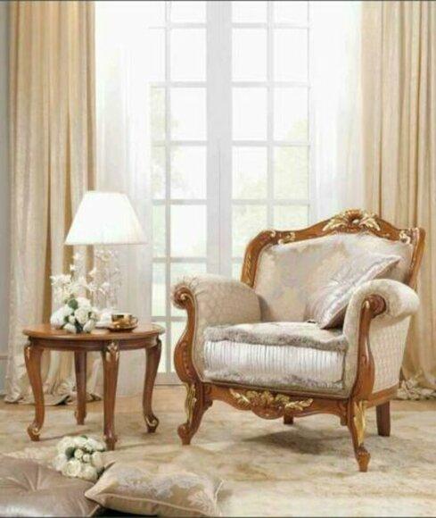 Textile Armchair 1 Seater Sofa Upholstery Sofas Design Luxury Classic Baroque Rococo