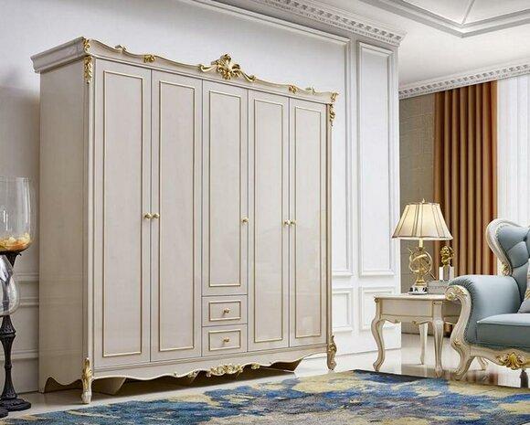 Wardrobe Bedroom Wood Wardrobe Baroque Antique Style Rococo Wardrobes New