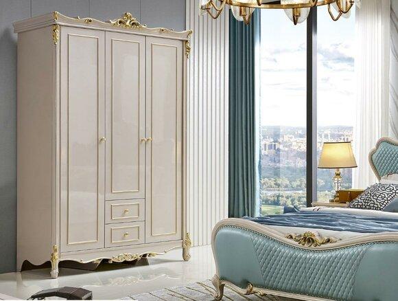 Bedroom Wardrobe Wooden Classic Wardrobe Baroque Antique Rococo Style Wardrobes New