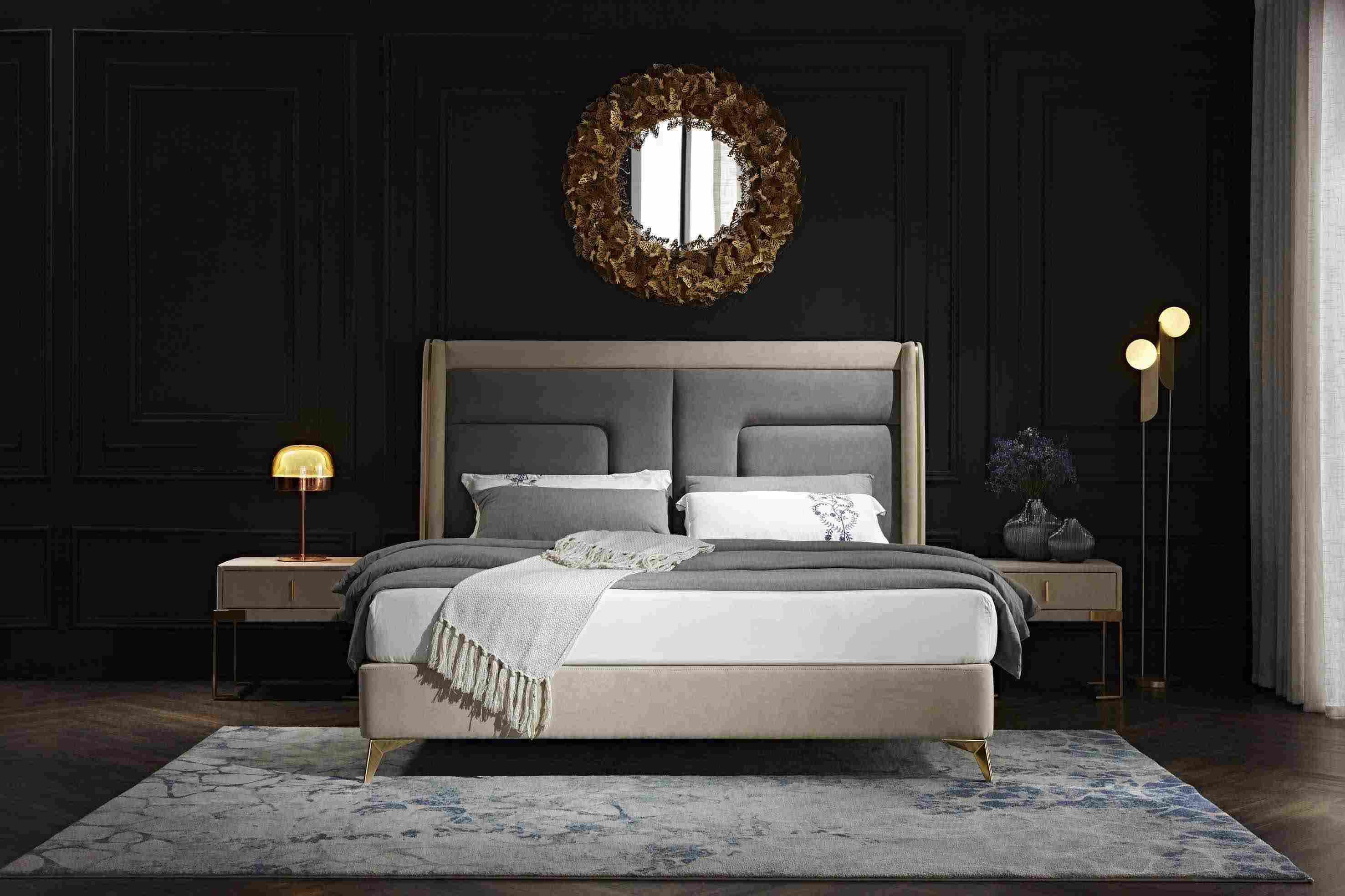 Beds 180x200cm Beds Double Hotel Bedroom Luxury Bed Design Wood Bed