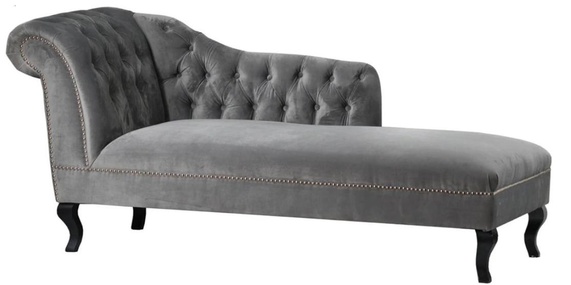 Chaise Longue Creative Furniture Fabric New Living Room Modern Design Sofa GreyTextile