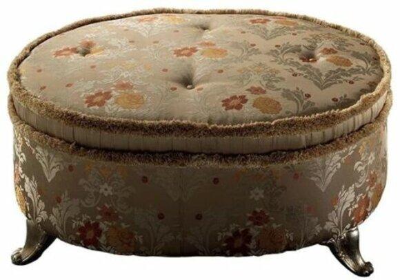 Oval Chesterfield Upholstery Stool Footstool Ottoman Table Sofa Side Round