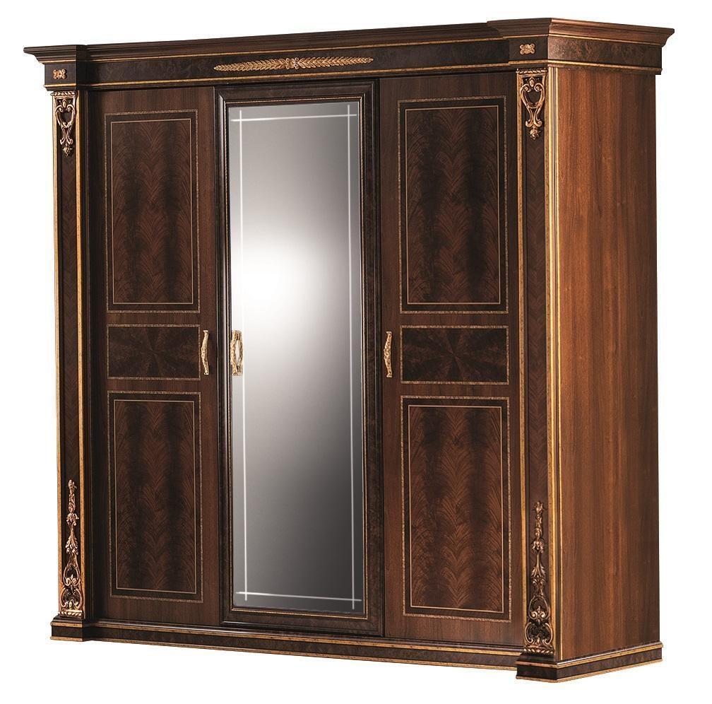 Bedroom wardrobe 3-door wooden wall cabinet arredoclassic new