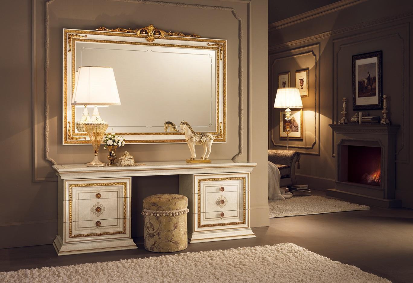 Designer consoles dressing table cosmetic table chest of drawers arredoclassic wood furniture