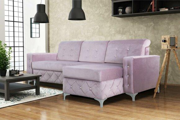 Corner Sofa Velvet Couch Sleeper Sofa Luxury Furniture Living Area Sofa L-form Upholstery New